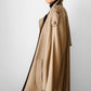 1980s Tan Wool Double Breasted Trench Duster Coat - Sz. S/M