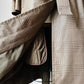 1980s Beige Houndstooth LONDON FOG Lined Belted Rain Aline Trench - Sz. S/M