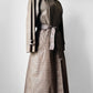 1980s Beige Houndstooth LONDON FOG Lined Belted Rain Aline Trench - Sz. S/M