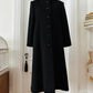 1960s Black Saks Fifth Avenue Wool Minimalist Coat