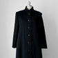 1960s Black Saks Fifth Avenue Wool Minimalist Coat