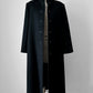 1960s Black Saks Fifth Avenue Wool Minimalist Coat