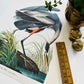 1950s - 1960s Mid-Century Audubon 17 by 14 Original Great Blue Heron Art Print Wall Hanging