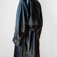 80s - 90s Black Buttery Soft Belted Leather Trench Coat - Sz. S/M