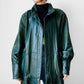 1980s Green Buttery Soft Leather Snap Button Jacket - Sz. S/M