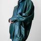 1980s Green Buttery Soft Leather Snap Button Jacket - Sz. S/M