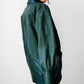 1980s Green Buttery Soft Leather Snap Button Jacket - Sz. S/M