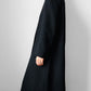 1960s Black Saks Fifth Avenue Wool Minimalist Coat