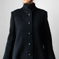 1960s Black Saks Fifth Avenue Wool Minimalist Coat