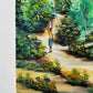 Vintage 1980 Acrylic on Canvas Haitian Style Island Folk Art Original Painting