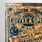 Early 1900s Halifax Steam Mills Coffee and Spice Advertising Graphic Tin Container