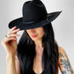 Black Wool Made in the USA Wide Brimmed Eddy's Western Hat