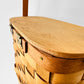 Vintage 1950s - 1960s Mid-Century Basketville Woven Wood Basket Bag
