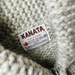 Kanata Made in Canada Heavy Handmade Metal Zip Wool Patterned Knit Jacket - O/S