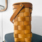 Vintage 1950s - 1960s Mid-Century Basketville Woven Wood Basket Bag