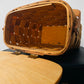 Vintage 1950s - 1960s Mid-Century Basketville Woven Wood Basket Bag