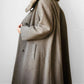 1960s Taupe Fur Collar A-Line Mid-Length Coat