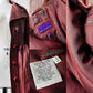 Y2K Maroon Bod & Christensen 70s Style Soft Leather Belted Jacket - Sz. Sm