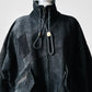 1980s Black Well Worn Suede Leather Bomber Style Jacket - O/S