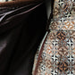 1960s - 1970s Brown and Cream Welsh Wool Belted Patterned Cape Jacket