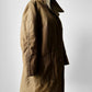 1960s - 1970s Olive Canvas Mighty Mac Gloucester, MA Faux Fur Wood Button Jacket - Sz. S/M