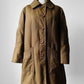 1960s - 1970s Olive Canvas Mighty Mac Gloucester, MA Faux Fur Wood Button Jacket - Sz. S/M