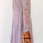 1930s Pale Lavender Floor Length Lace Art Deco Dress - Sz. M