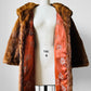 1950s - 1960s Holts Renfrew Bell Sleeved Aline Toffee Toned Lined Fur Jacket