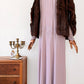 1930s Pale Lavender Floor Length Lace Art Deco Dress - Sz. M