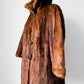 1950s - 1960s Holts Renfrew Bell Sleeved Aline Toffee Toned Lined Fur Jacket