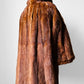 1950s - 1960s Holts Renfrew Bell Sleeved Aline Toffee Toned Lined Fur Jacket