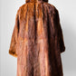 1950s - 1960s Holts Renfrew Bell Sleeved Aline Toffee Toned Lined Fur Jacket