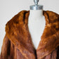 1950s - 1960s Holts Renfrew Bell Sleeved Aline Toffee Toned Lined Fur Jacket