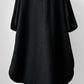 1980s Black Wool Full Length Wrap Shawl Coat