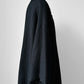 1980s Black Wool Full Length Wrap Shawl Coat