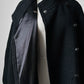 1980s Black Wool Full Length Wrap Shawl Coat