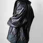 1980s Black Buttery Soft Relax Fit Snap Button Leather Jacket - Sz. M/L