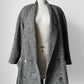 1980s Grey Speckled Wool Tweed LOUBEN Double-Breasted Blazer Jacket - Sz. S/M