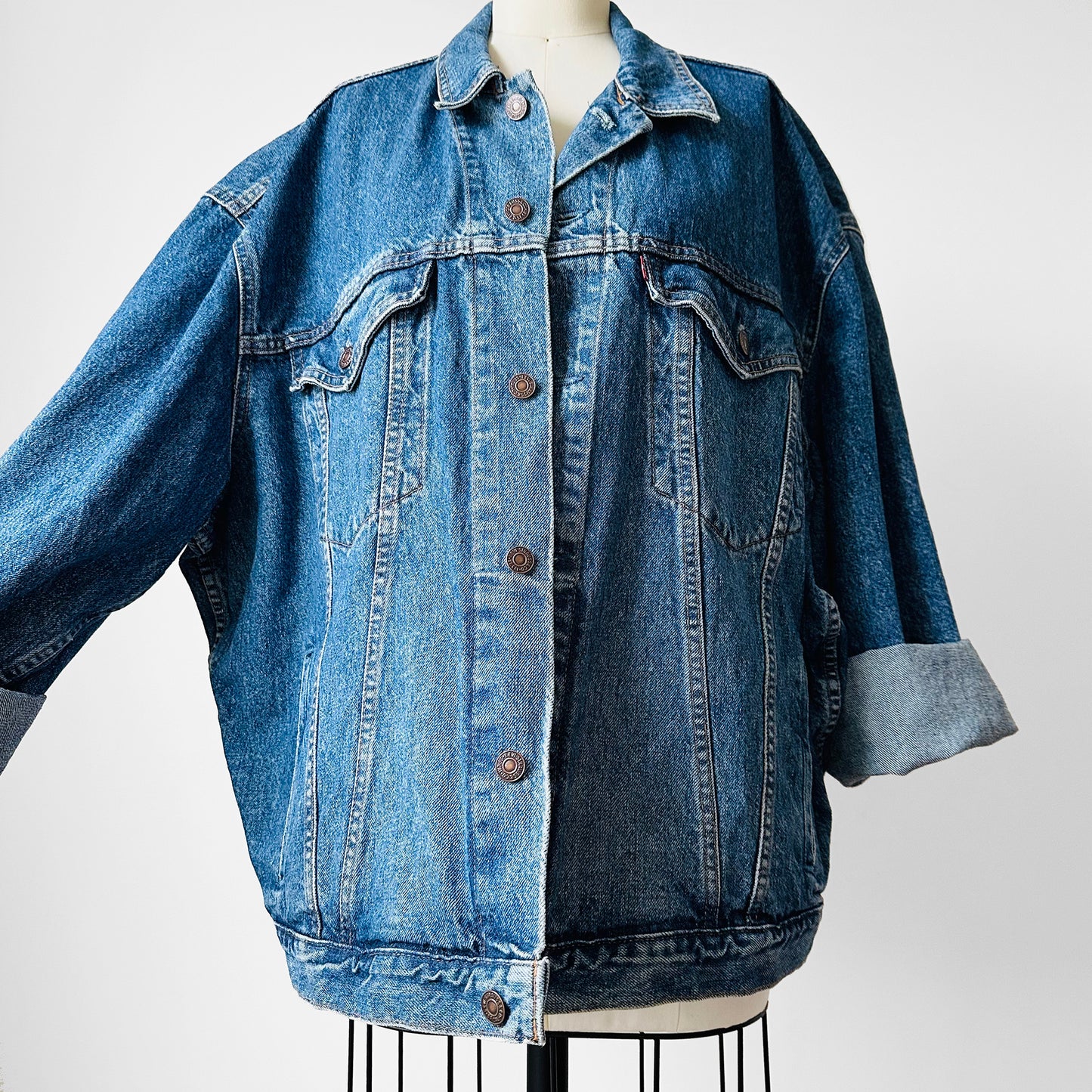 1970s - 1980s Standard Wash LEVI's Denim Blue Jean Jacket - O/S