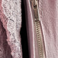 1930s Pale Lavender Floor Length Lace Art Deco Dress - Sz. M
