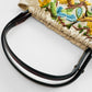 Vintage 1950s - 1960s Floral Motif Linen Crewel Embroidered Top Handle Handbag