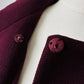 1960s - 1970s Plum Heavy Wool Lined A-line Dress Coat - Sz. Sm