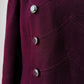 1960s - 1970s Plum Heavy Wool Lined A-line Dress Coat - Sz. Sm