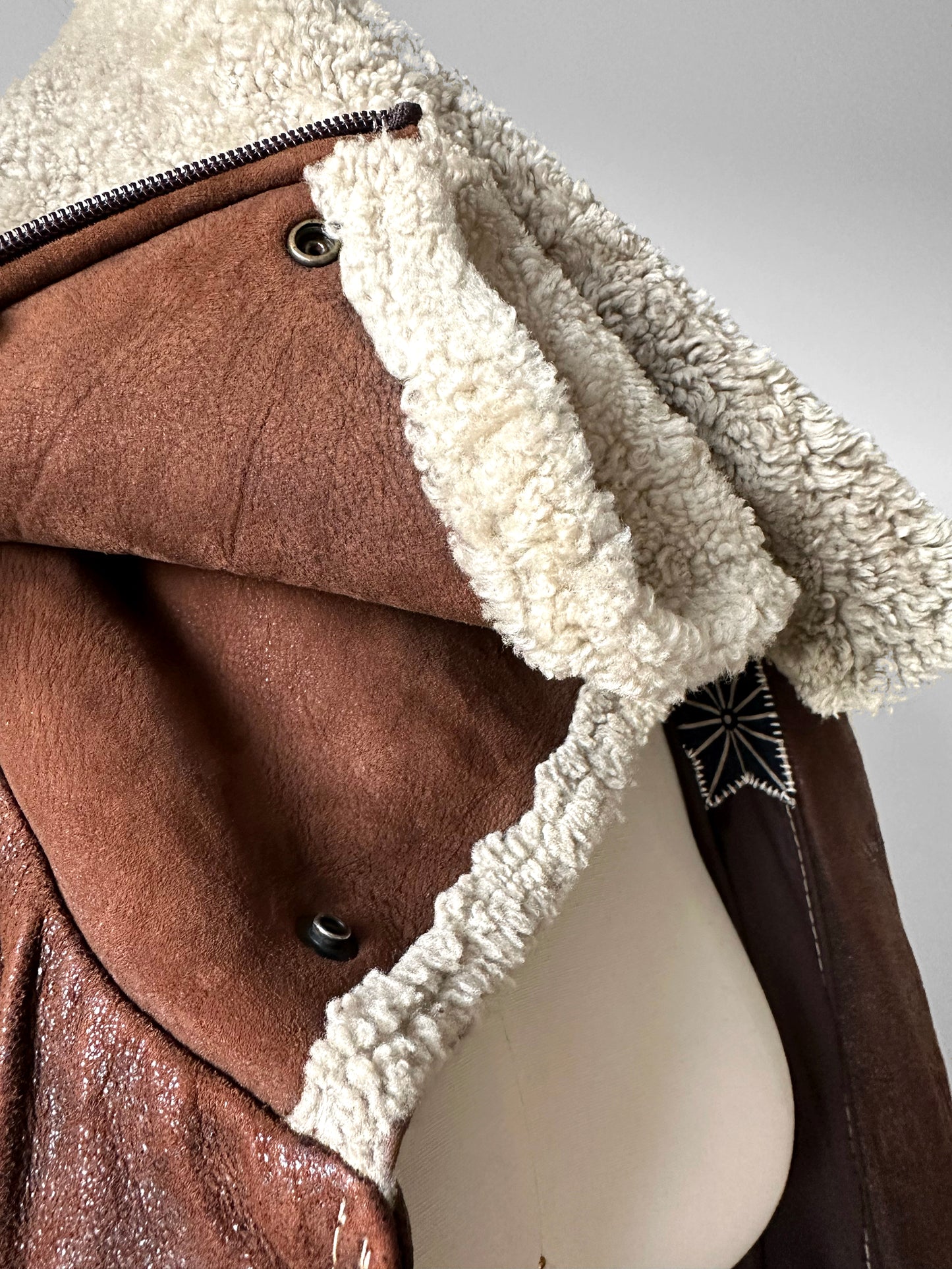 1980s Brown HOLTS RENFREW Vegan Leather Jacket - Sz. M/L