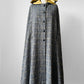 1960s Grey Plaid Hooded Cape Coat - Sz. O/S