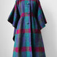 1960s Multi-Coloured Large Checkerboard Gingham Wool Cape Coat