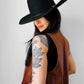 Black Wool Made in the USA Wide Brimmed Eddy's Western Hat