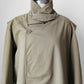 1980s - 1990s Tan Wool-Lined Relaxed Trench-Style Fall Duster