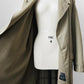 1980s - 1990s Tan Wool-Lined Relaxed Trench-Style Fall Duster