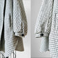 1970s - 1980s Off-White and Black Grid Patterned Wool Wrap Shawl - Sz. O/S